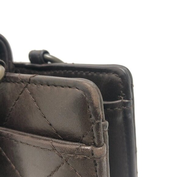 CHANEL Matelasse Turn lock Handbag Bag Backpack Hand Bag Calfskin Brown - Picture 8 of 13